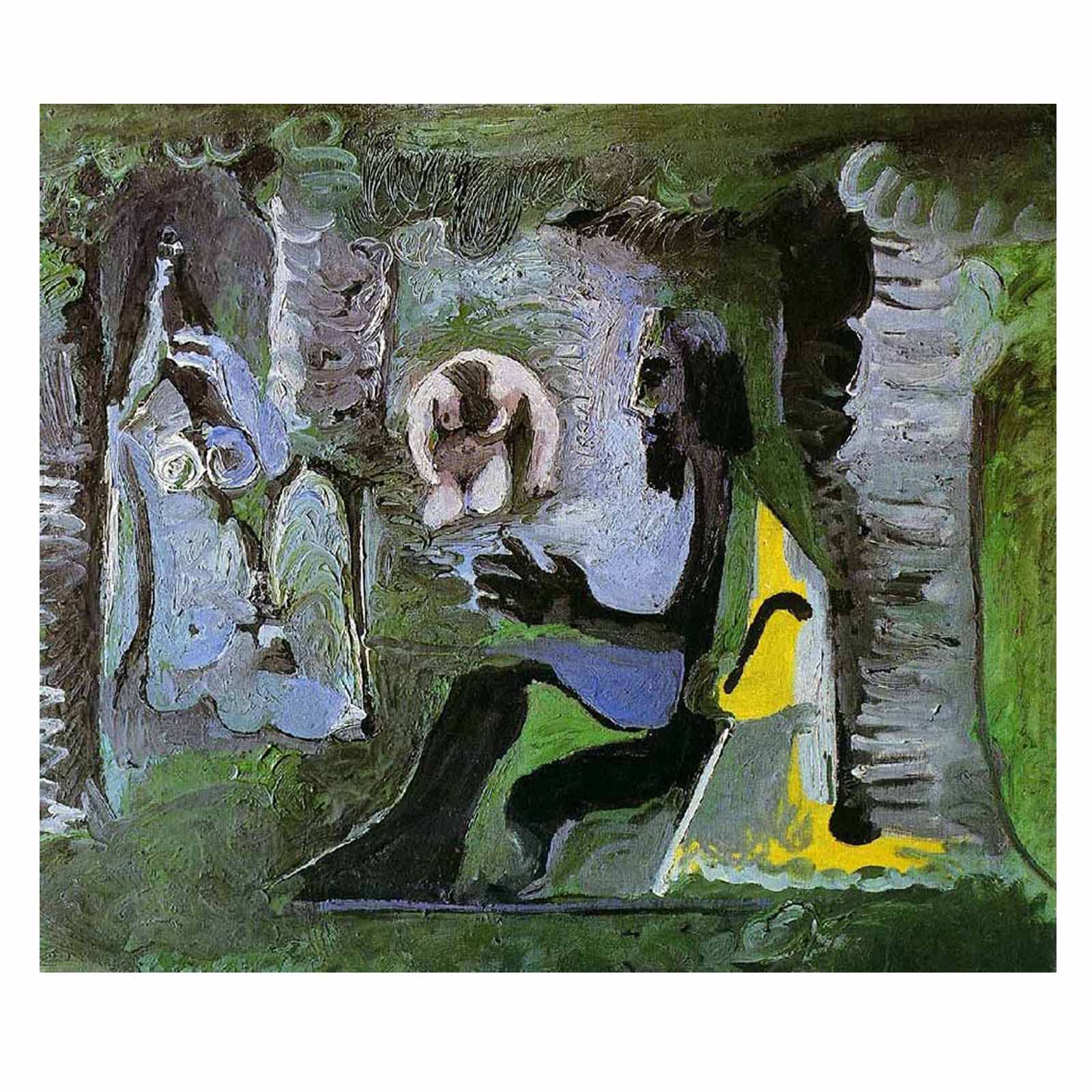 パブロ・ピカソ、Luncheron on the Grass Picasso Surrealism - Luncheon on the grass 1961 in high